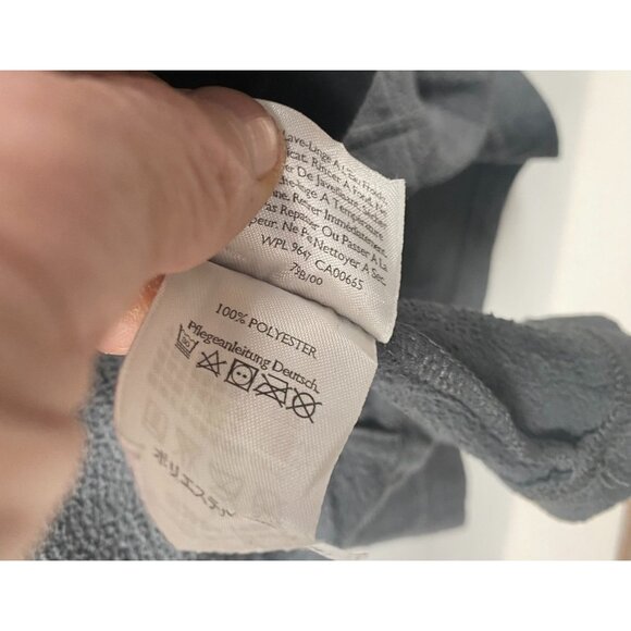 Eddie Bauer Mens Fleece Pullover 1/4-Zip XLT Gray Gorpcore Hiking - Picture 14 of 16